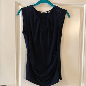 ❗️SOLD❗️New York and Company top with V-Neck Lace